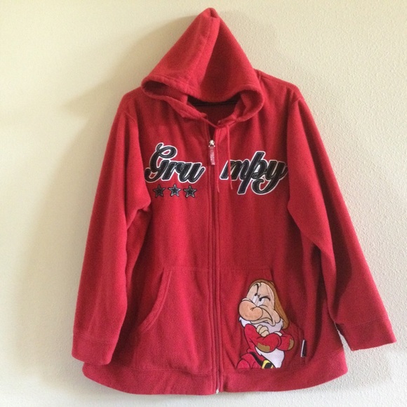 ✔️Disney Grumpy Zip Fleece Woman’s Size 1X - Picture 1 of 7